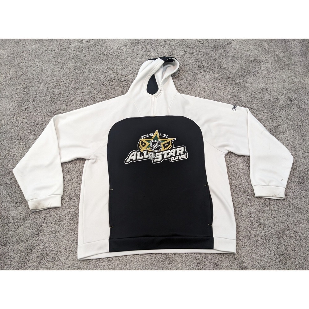 2007 Reebok Hockey All Star Game‎ Hoodie Mens XL Black White